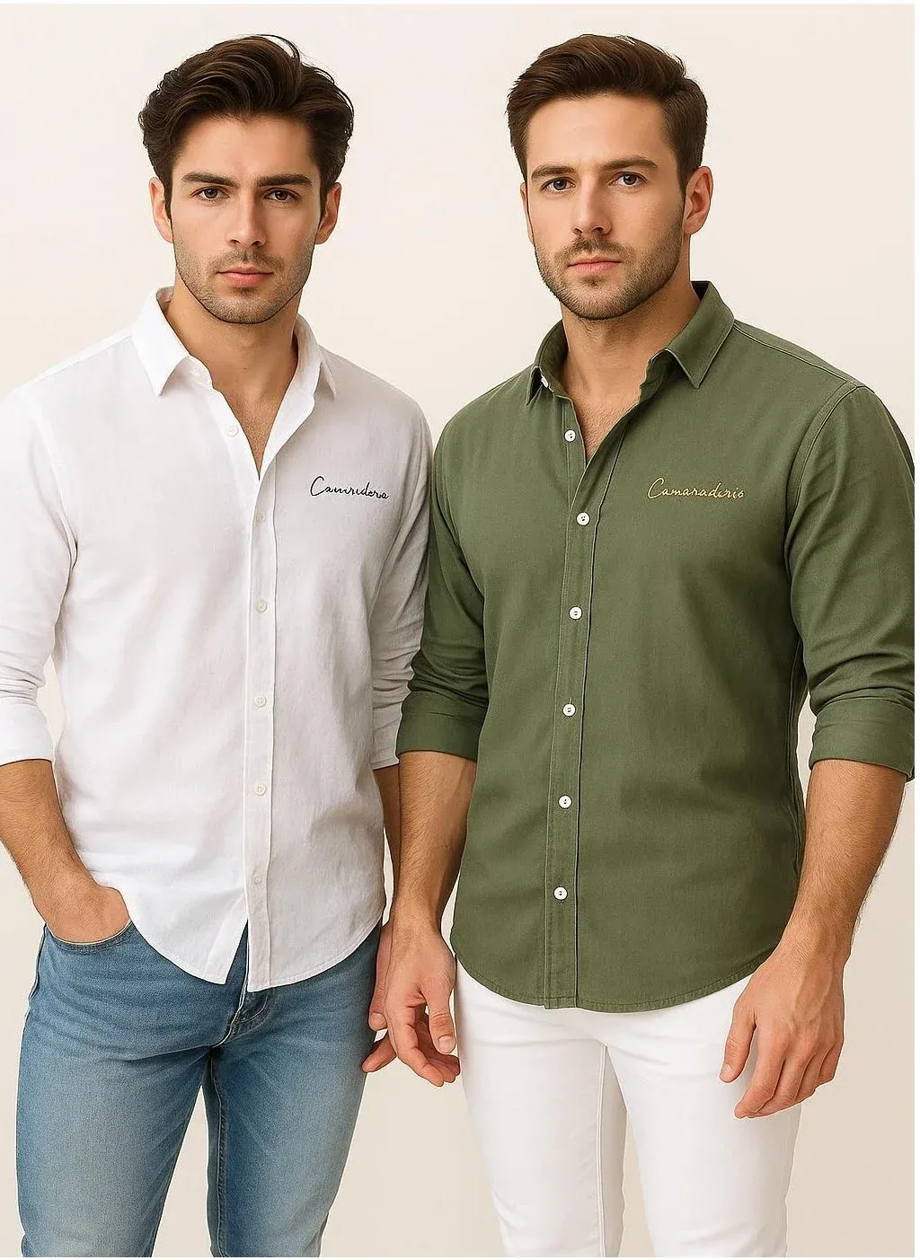Minimalist Embroidered Casual Shirt Collection